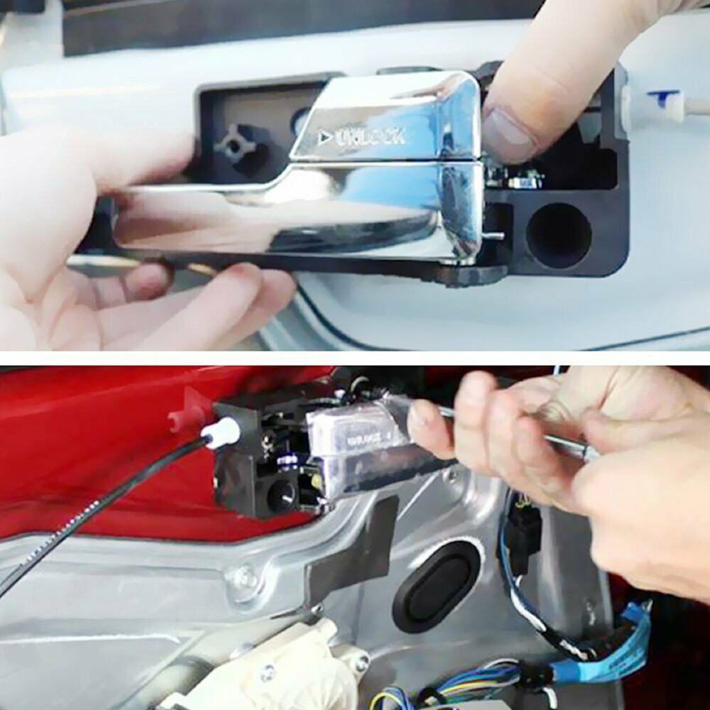 Interior Door Handle Front Left Driver Side Chrome Fit for 2006-2012 Ford Fusion