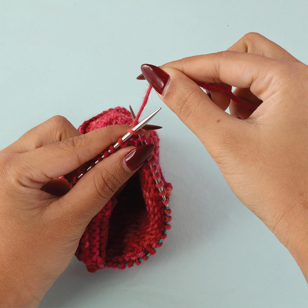 the Mindful Collection Explore Fixed Circular Needles Set 10" (25Cm) | 8 US Size