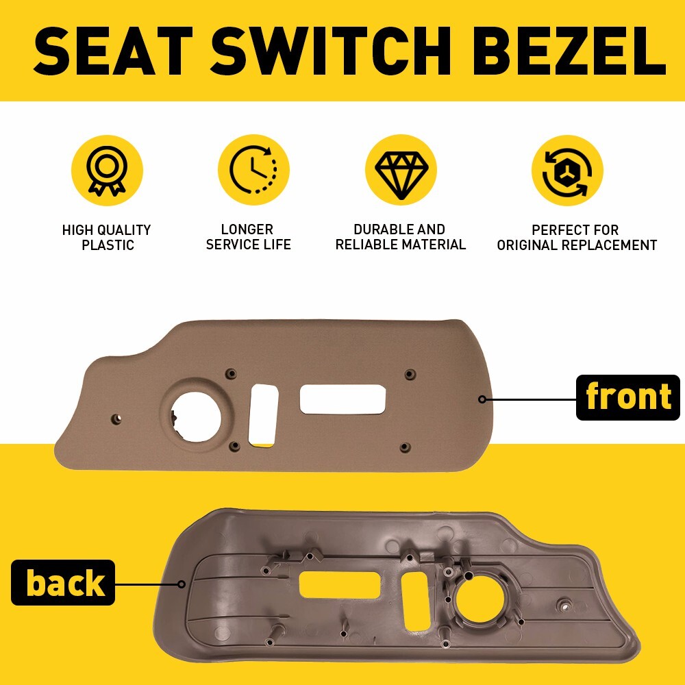 Seat Switch Bezel Fit 2003-2007 Chevy Silverado GMC Serria Front Driver Side