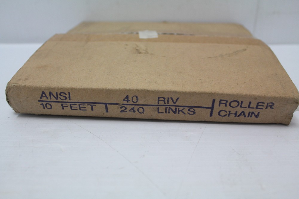 Ansi 40 Riv Roller Chain 10 ft. 240 links  New