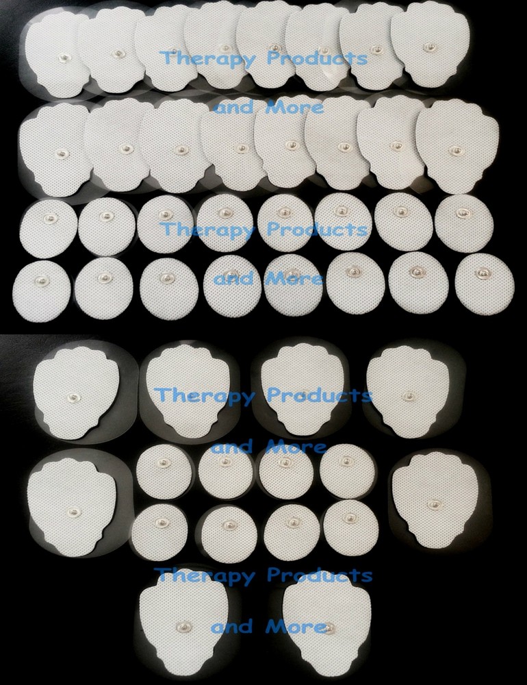 REPLACEMENT ELECTRODE PADS (24 LG+24 SM OVAL ) FOR DIGITAL MASSAGER THERAPY