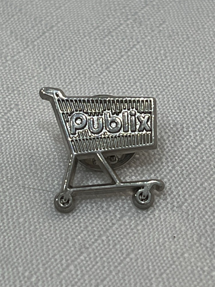 Publix pin Publix Silver Colored Shopping Cart Pin
