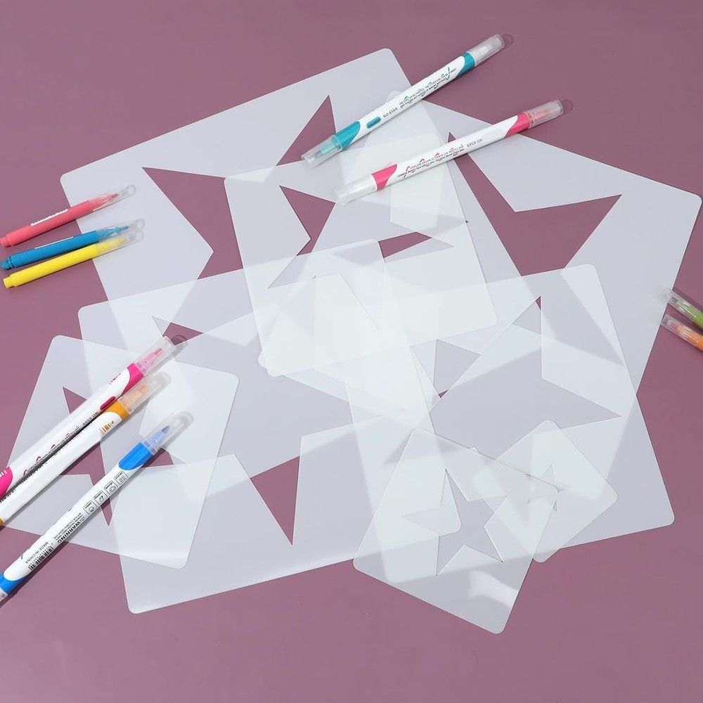 Large Star Stencil Paint Templates Reusable