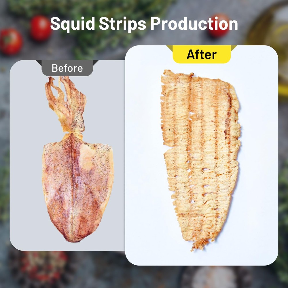 Dried Squid Embossing Machine, Practical Hand Crank Manual Embossing Rolling ...