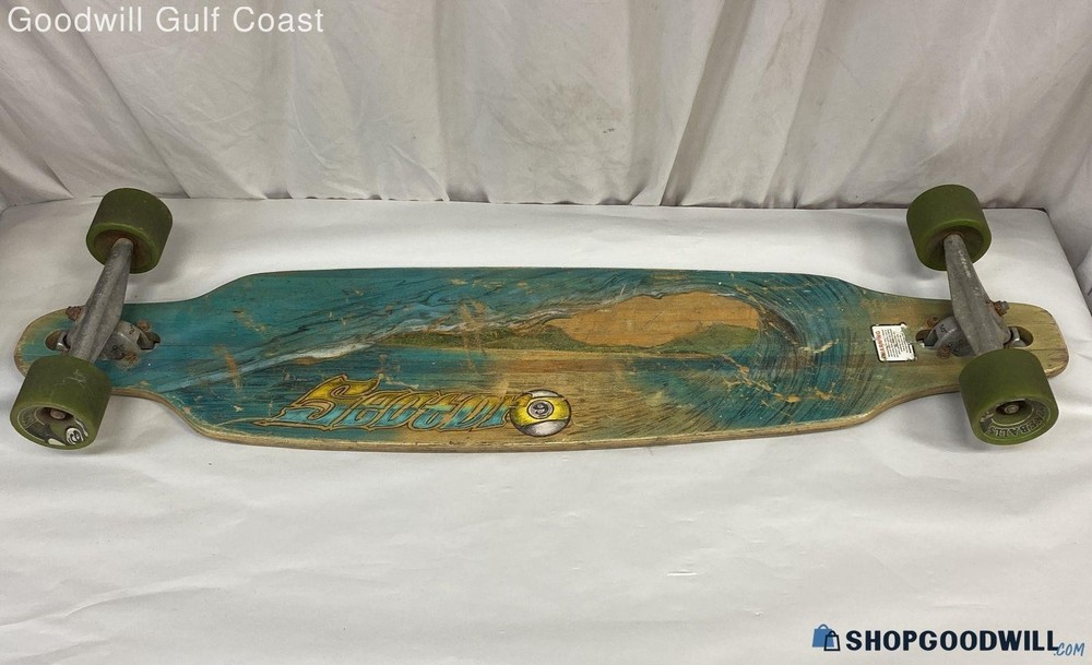 Two Inner Light Longboard skateboard 41"L x 9.5"W x 4"H
