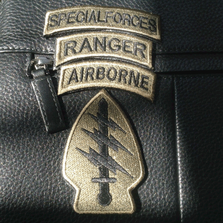 USA Special Forces & Airborne &Ranger Tabs Embroidered Hook & Loop PATCH