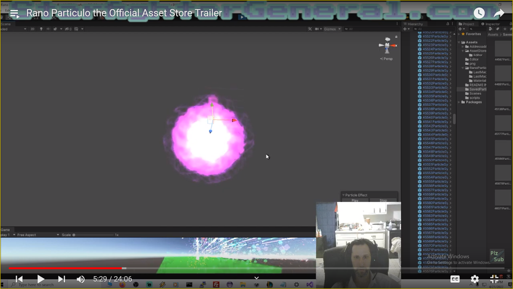 Unity3d: RANO PARTICULO PARTICLE EFFECT GENERATOR! Making games never so fun.