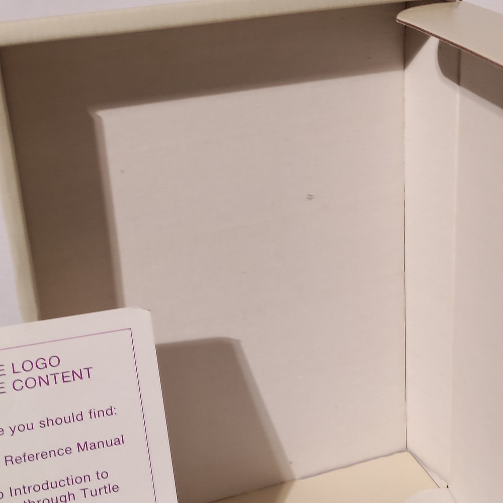 1982 Apple II Logo Software (Logo Computer Systems Inc) BOX ONLY - BOX ONLY