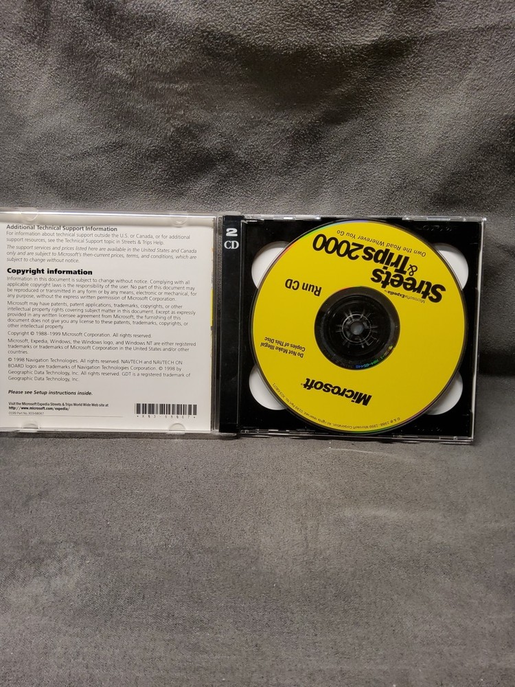Microsoft Streets & Trips 2000 CD version