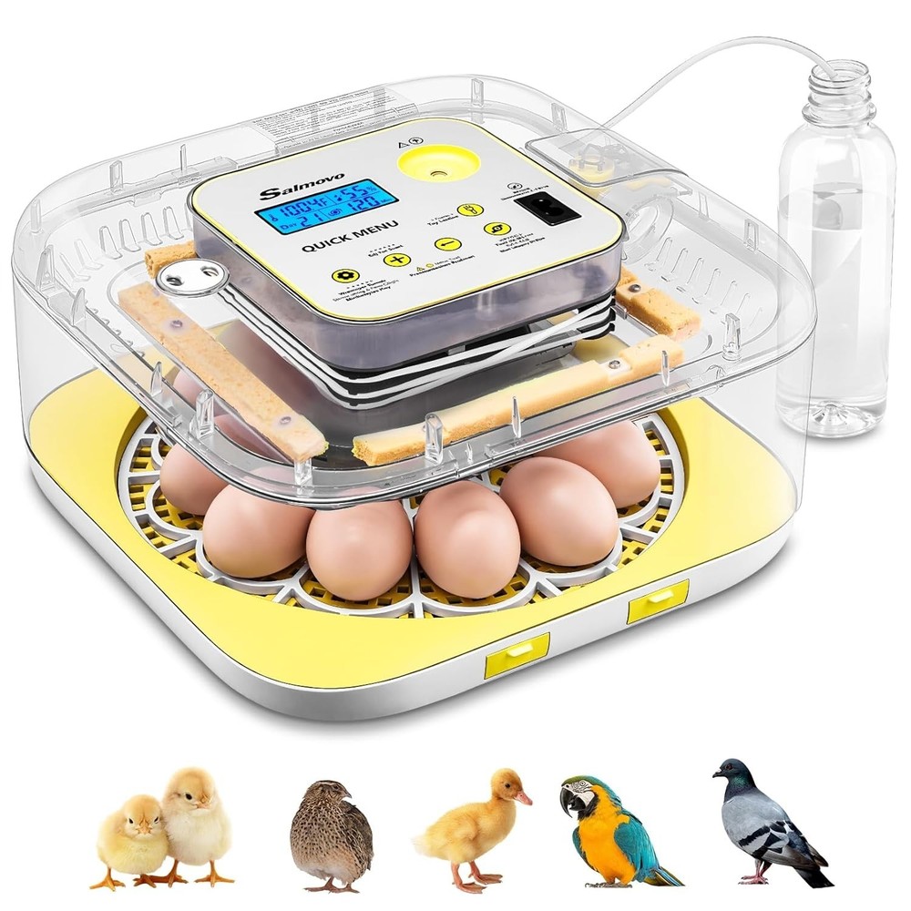 12 Egg Incubator for Hatching Eggs with Automatic Water Refill Humidity Display-