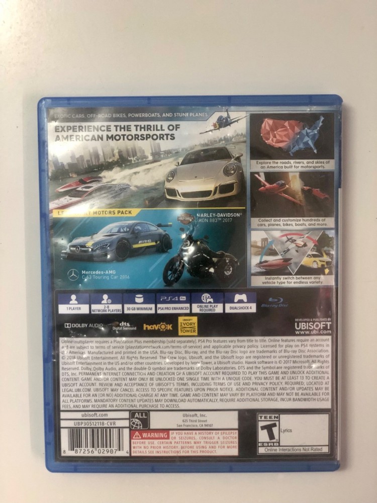 The Crew 2 (PS4 game)/Slighty used