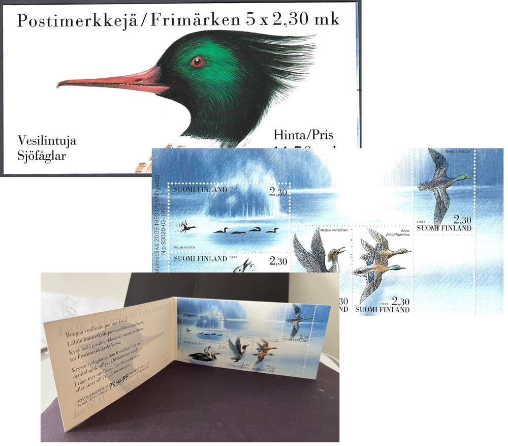 Finland 1993. Birds. Booklet  Sc# 925a,  MNH