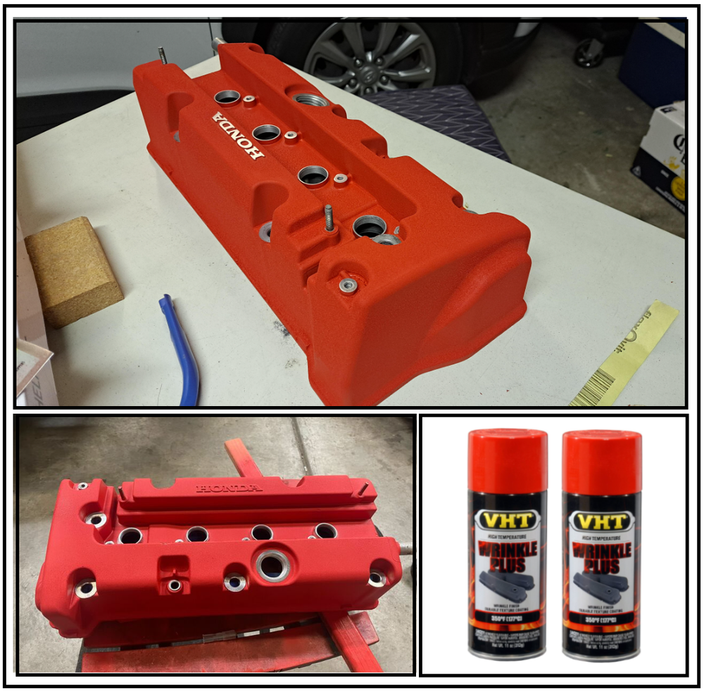 Valve Cover Wrinkle Red Coating Engine Enamel Headers Exhaust Spray Paint 2 Cans