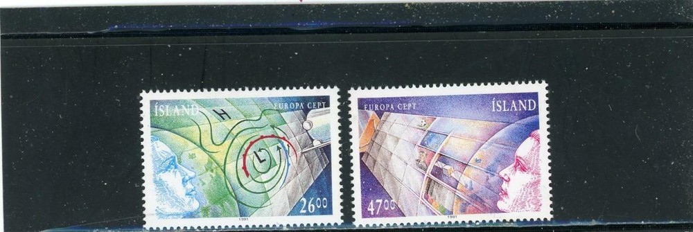 Iceland 1991 Scott# 738-9 Mint LH
