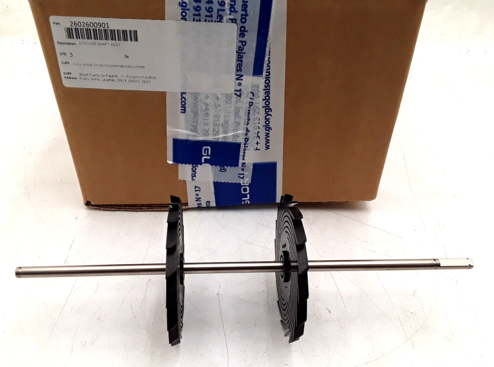QTY 3 | Glory | PN: 2602600901 | Stacker Shaft Assembly