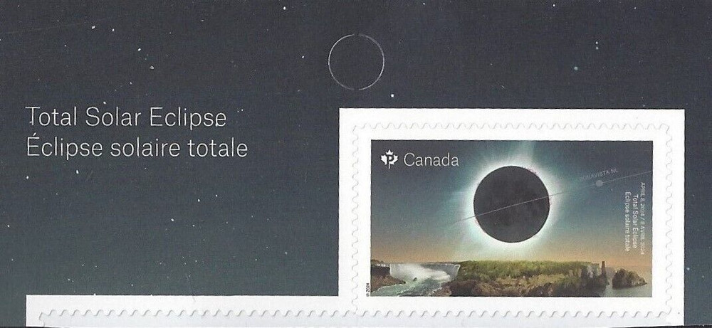 🍁Canada  #3418      " SOLAR ECLIPSE"      Brand New  2024  Booklet Single