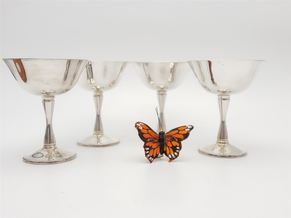 Salem Silver Plate Champagne Cup Set