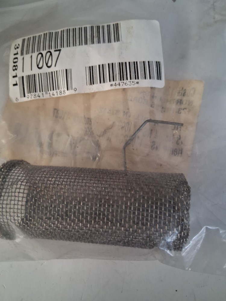 JUSTRITE 11007 Flame Arrestor, SS, Silver, 1-1/4"