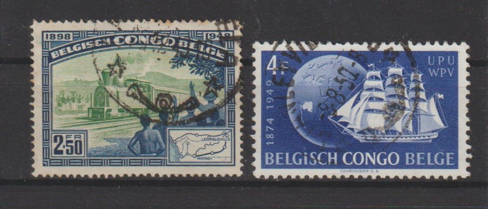 Congo - 1948/9 - COB 296/7 - SCOTT 257/8 - Used -