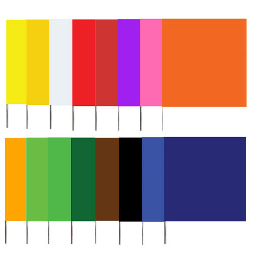 PRESCO Stake Flags, 21" wire staff with 2x3 flag (1000 flags)