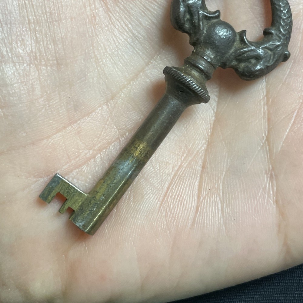 Skeleton Key Vintage Antique Dolphins Sea Creatures Oddity