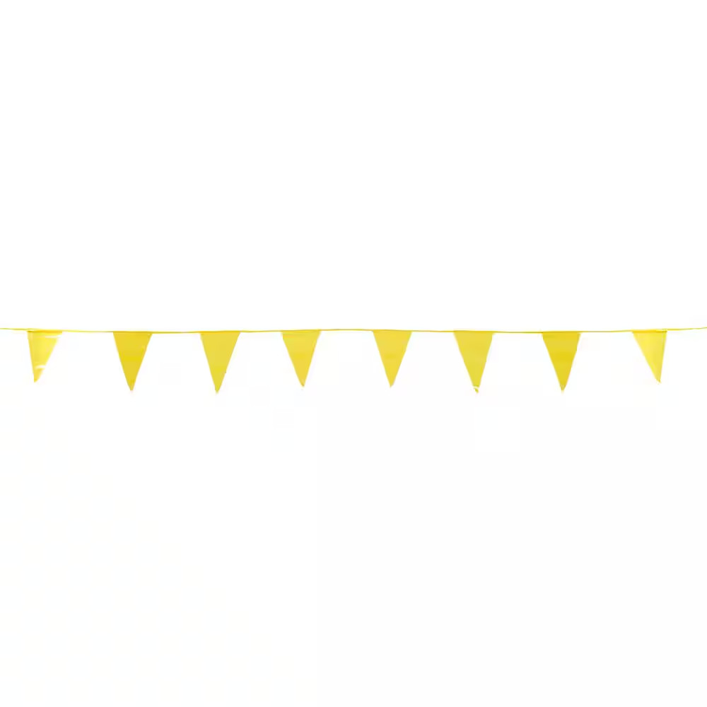 105 Ft. OSHA Yellow Pennants Perimeter Markers (3-Pack)