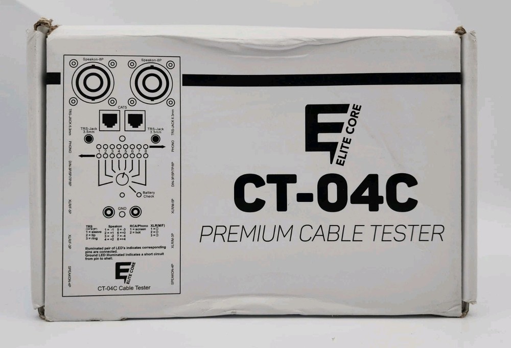 Elite Core CT-04C Network & Speaker Premium Cable Tester