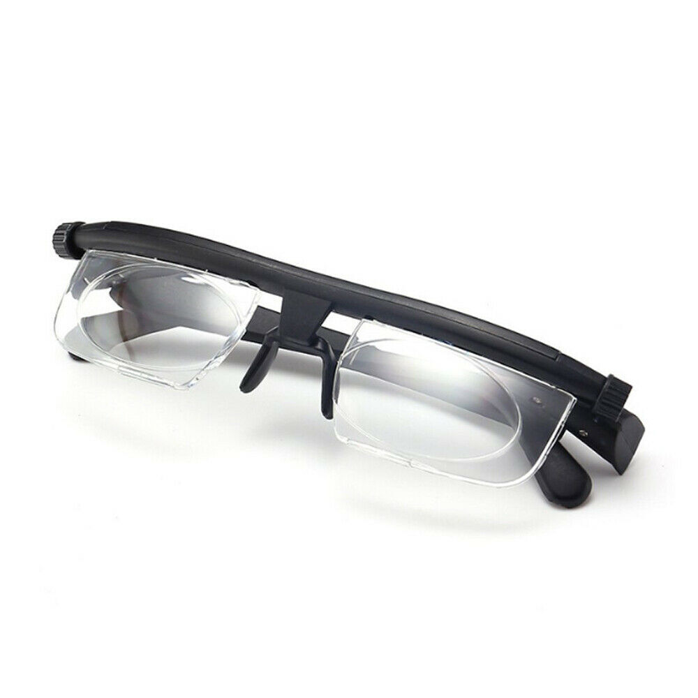 1-4pcs Dial Adjustable Glasses Variable Focus Reading Distance Vision Eyeglasses