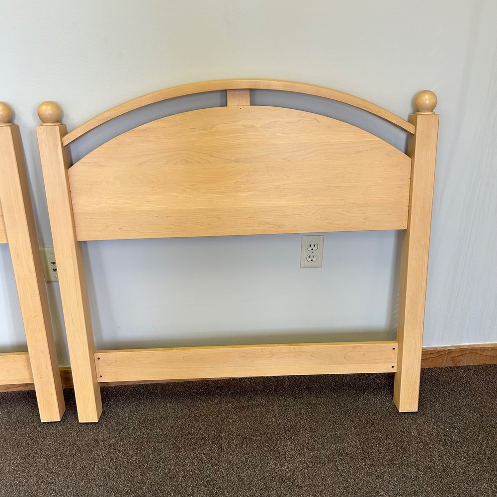 Ethan Allen American Dimensions Solid Maple Twin Size Headboards (Pair)