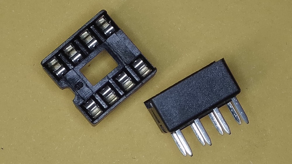Quantity 10 - DIP-8 IC Socket Solder Type Double Row 8-PIN DIP (DIP8) Chip - New