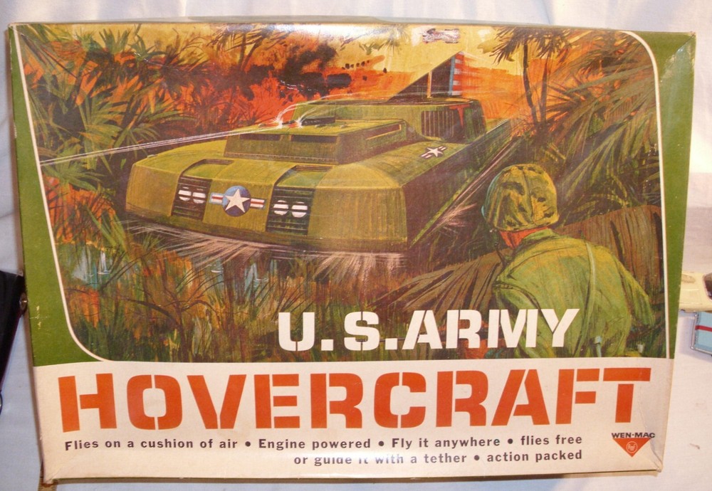 AMF WEN-MAC U.S. ARMY HOVERCRAFT .049 POWERED TETHER TOY BOXED 1960s