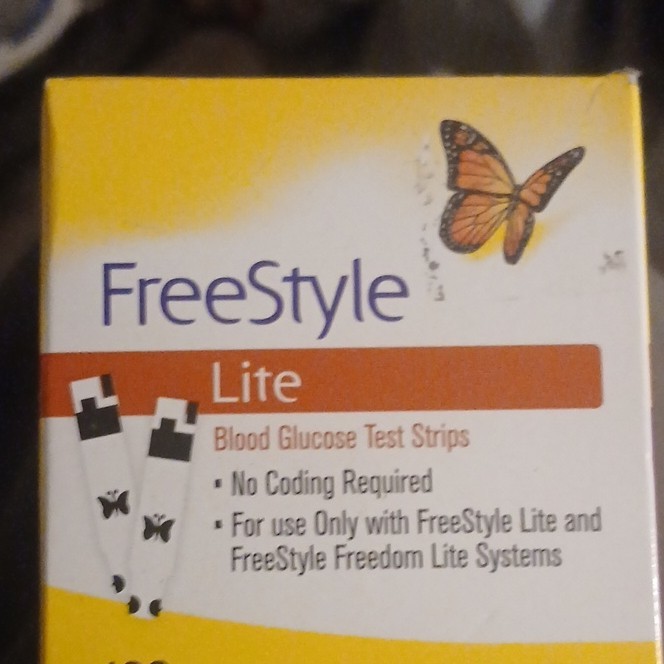 FreeStyle Lite Blood Glucose Test Strips 100 No Coding For Lite & Freedom Lite
