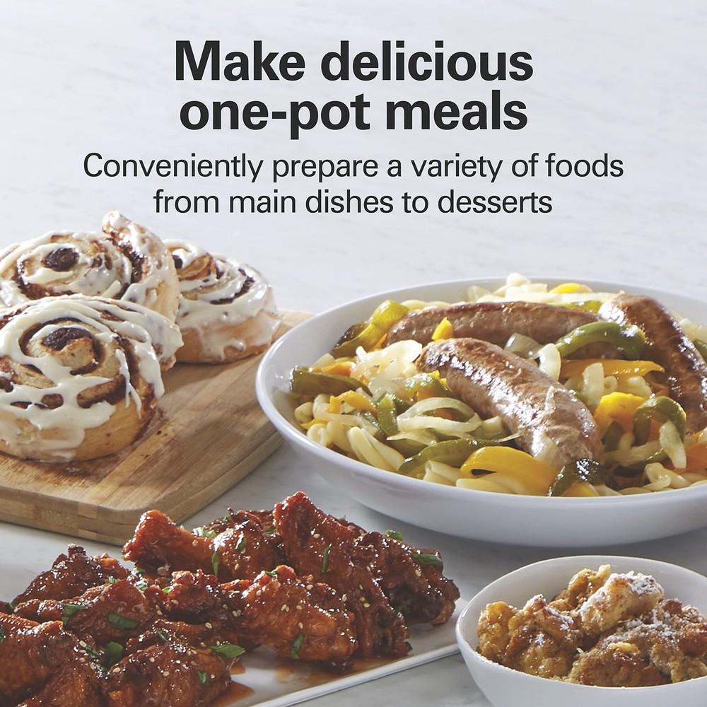 Hamilton Beach 8 Quart Programmable Slow Cooker with Three Temperature Setti...