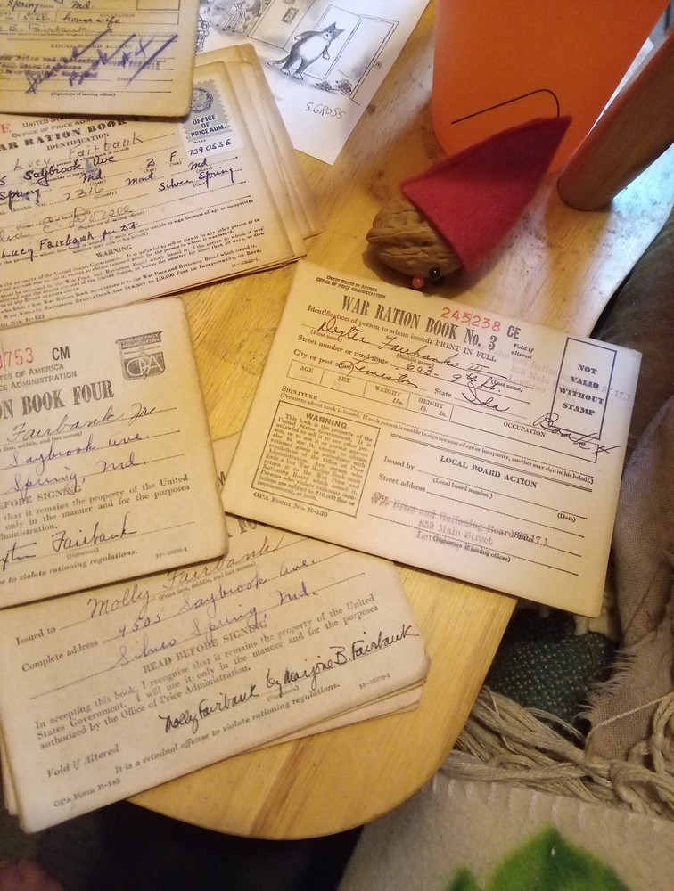 Collection Of War Ration Books