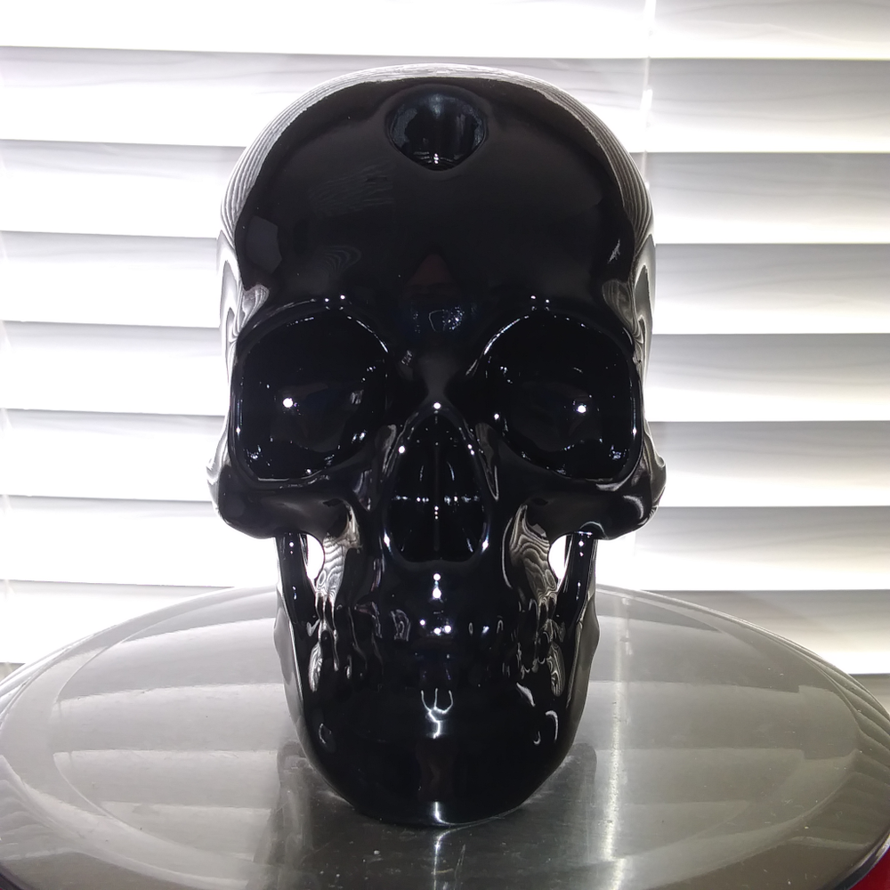 Skull Bong Bubbler Water Pipe Candle Holder