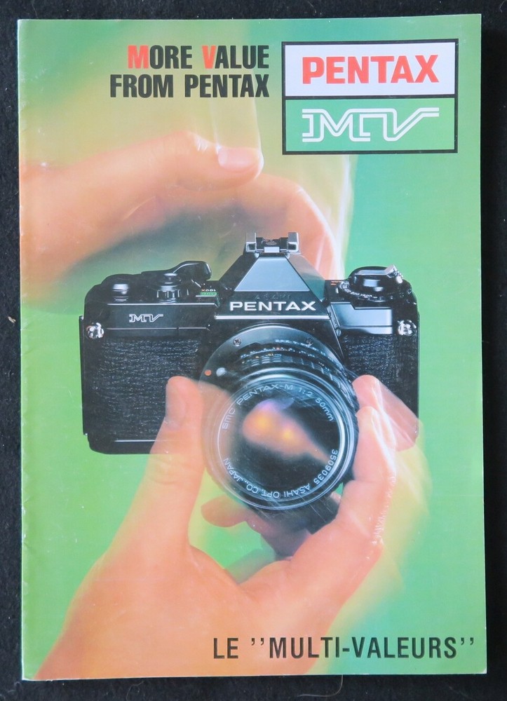 PENTAX MV Multi Value Camera Catalog ASAHI Catalog Catalog