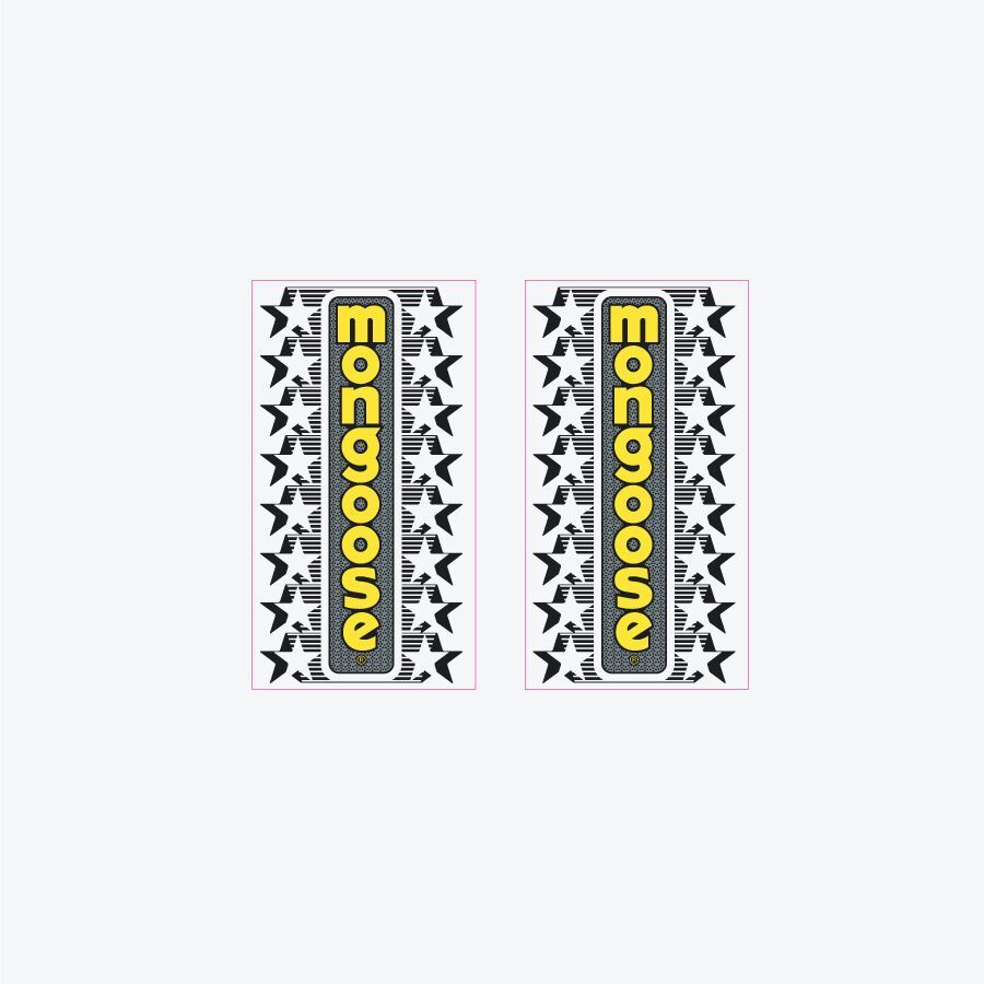 1983 Mongoose - Expert decal set - yellow