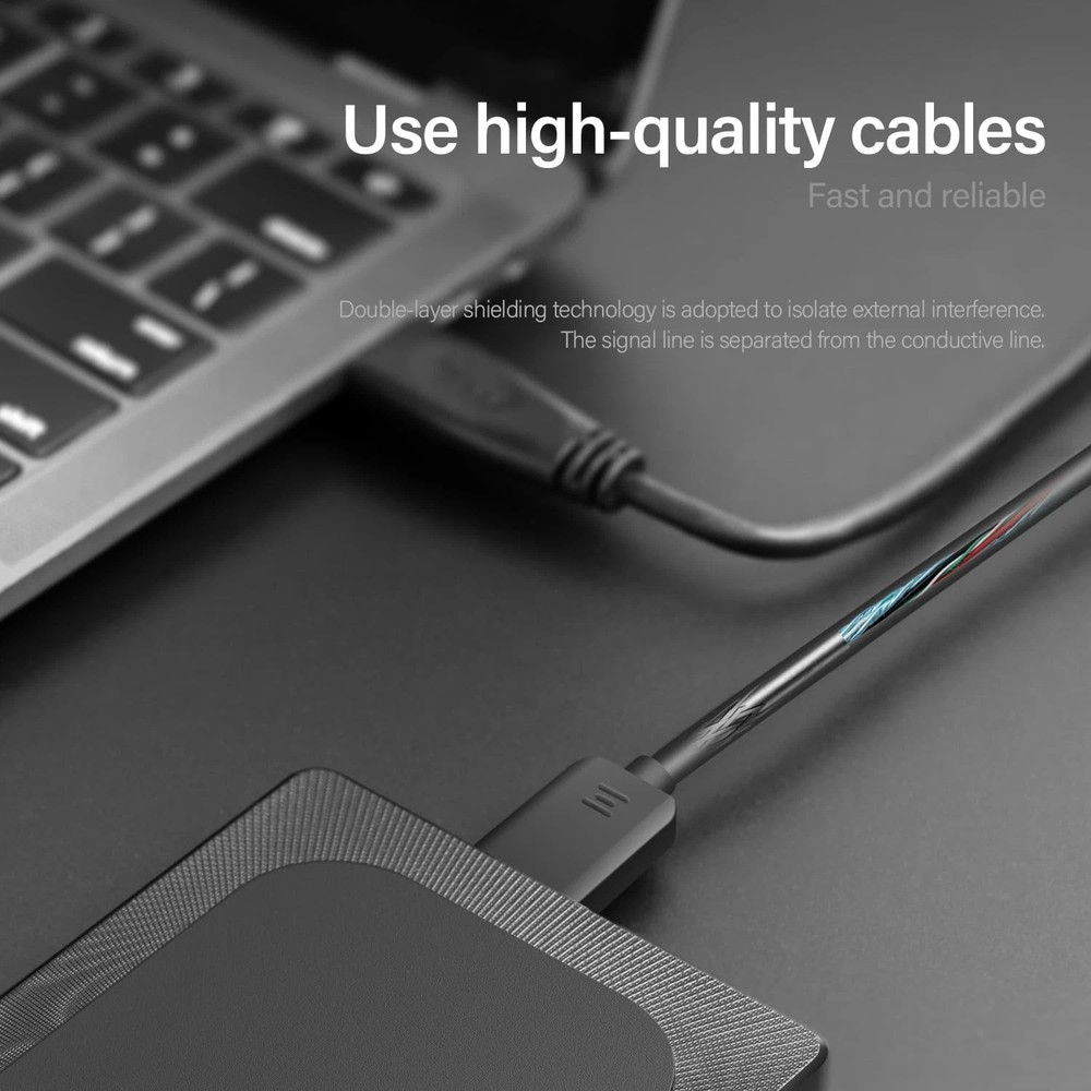 Lightweight 500GB USB 3.0 HDD - Plug and Play External Storage Solution