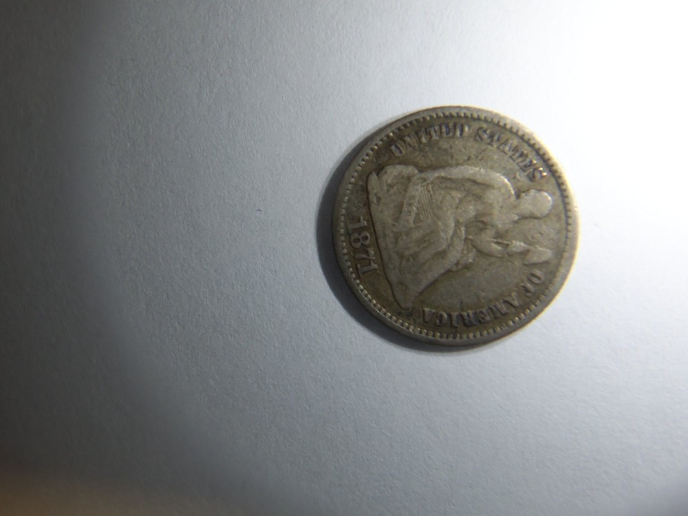KEY DATE 1871 LIBERTY SEATED HALF DIME