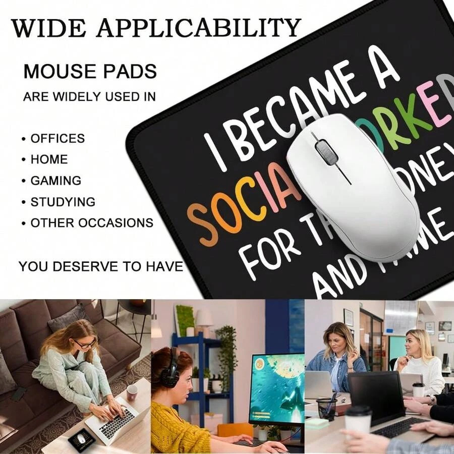 NEW Became A Social Worker Rectangular Pad Office Desk FREE SHIPPING