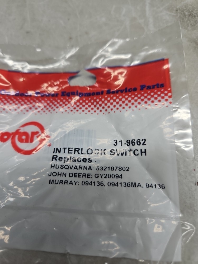Rotary Interlock Switch Part#31-9662(EB11)