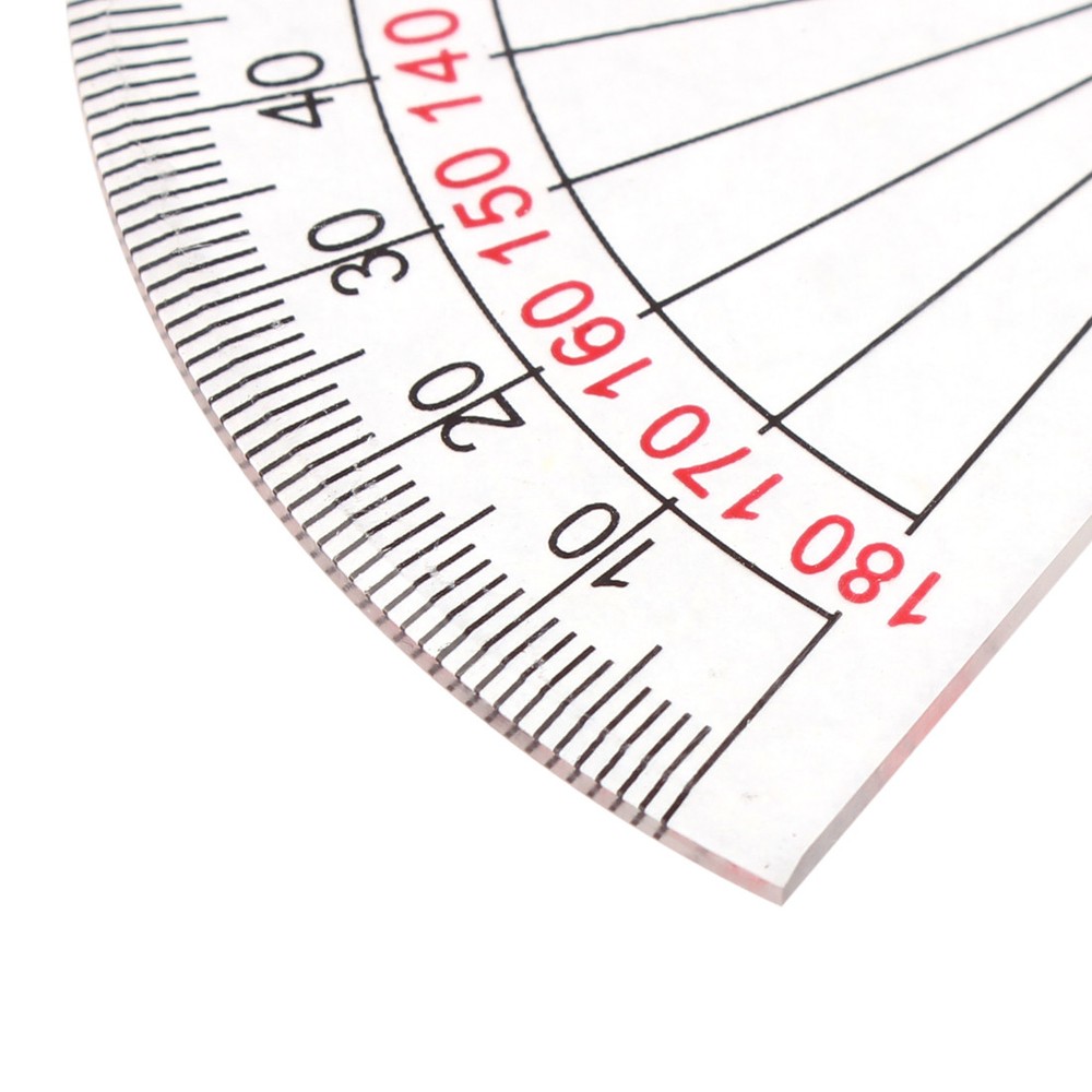 Office Plastic Drafting Drawing Measuring Tool Stationery Protractor