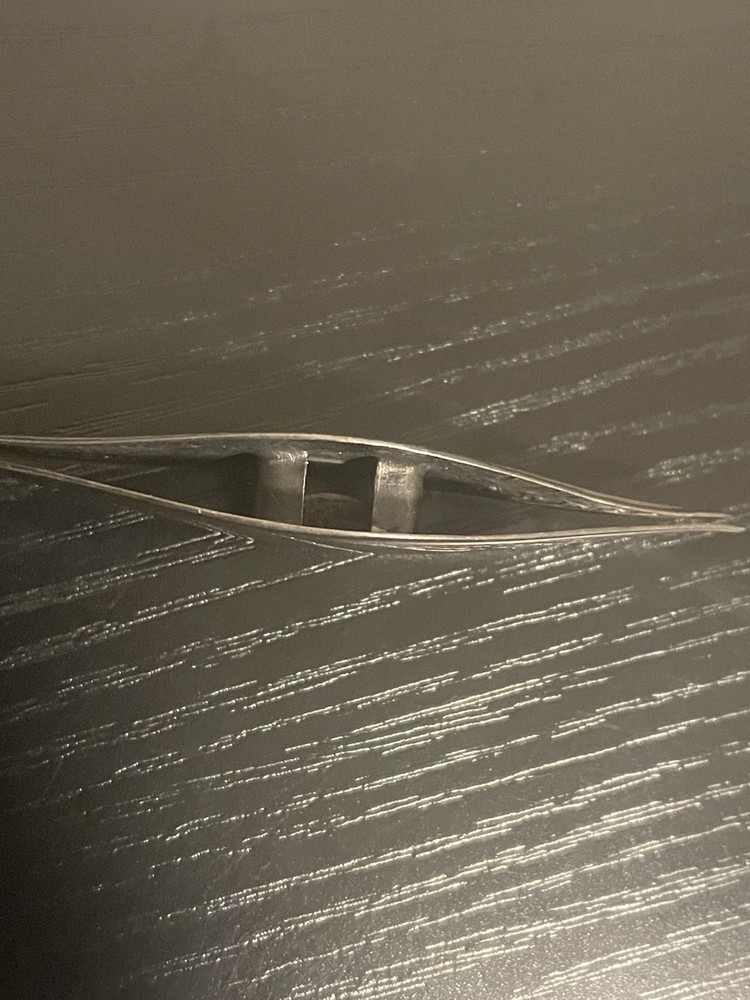 Antique Sterling Silver Tatting Shuttle Engraved Lace Tool
