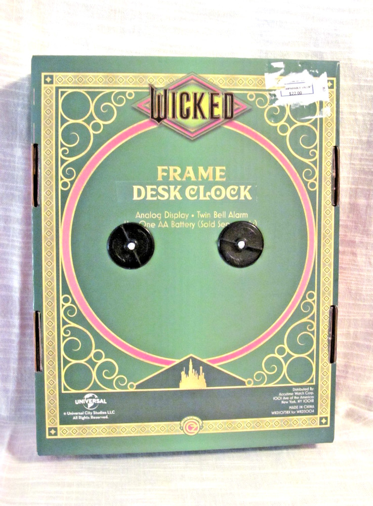 ‘Wicked’ Frame Desk Clock Glinda & Elphaba