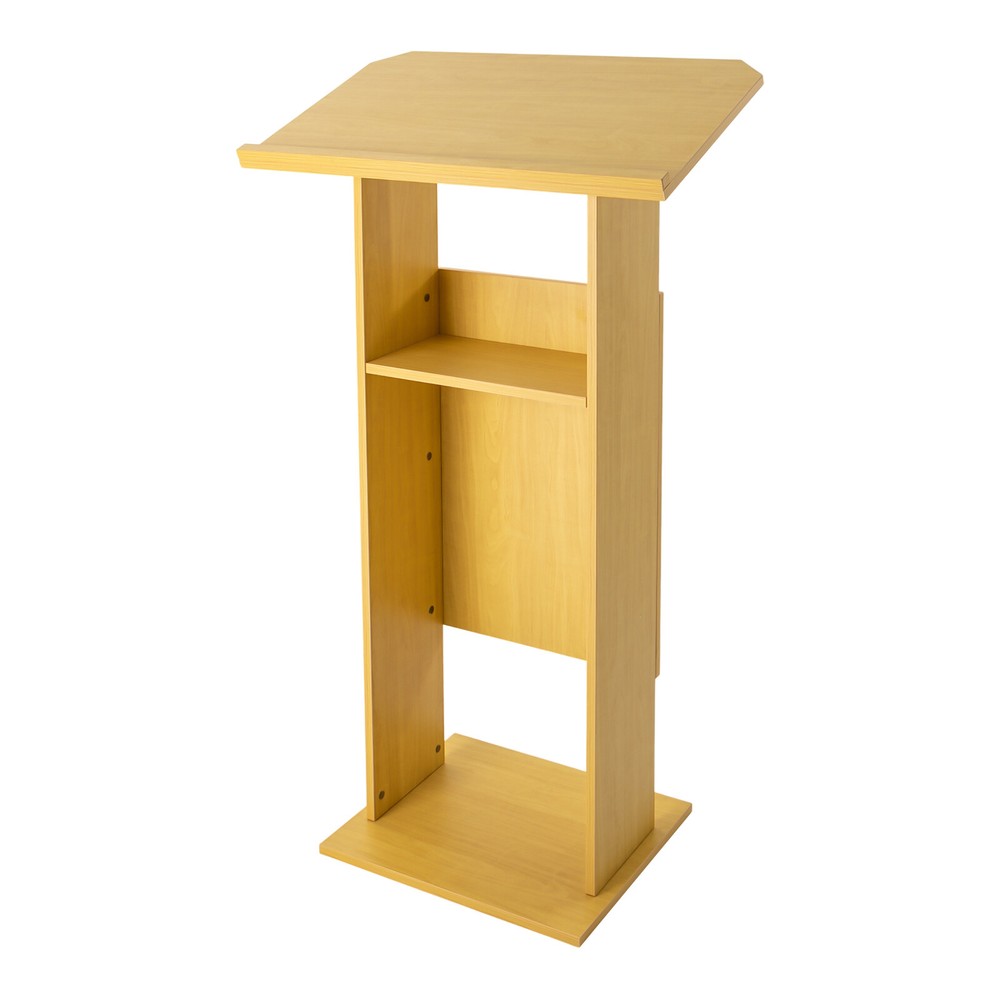 Oak Color Presentation Standing For Classroom Conference Presentation Stand