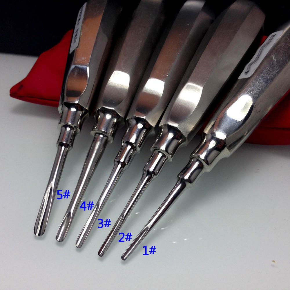 1x Dental Tooth Extraction Elevators Apical Root Luxating Luxation Straight