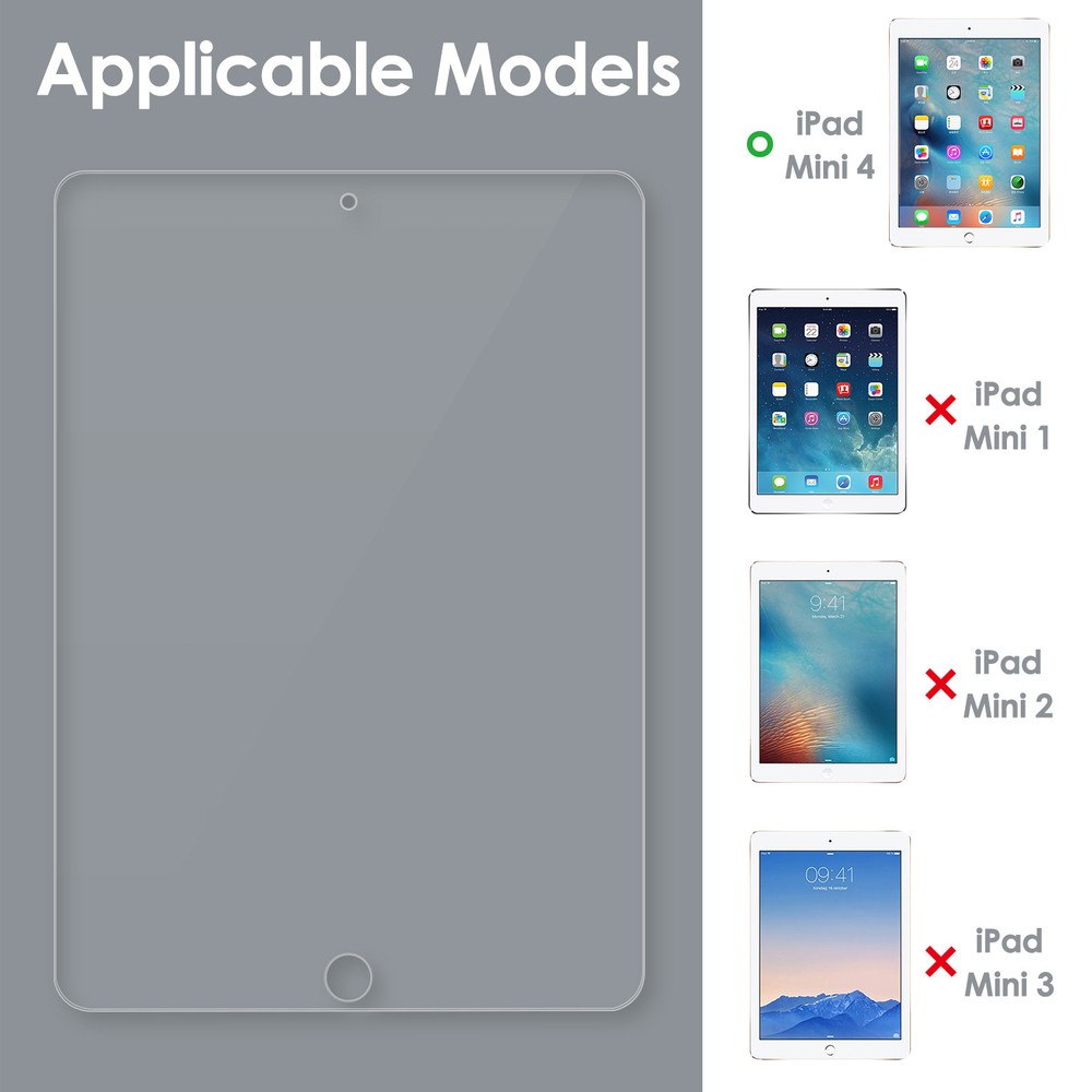 JETech Screen Protector for iPad mini 5/4 (2019/2015 Model), 1-Pack