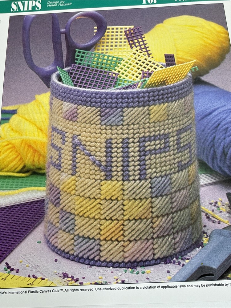 Snips Holder Annie's Attic Plastic Canvas Pattern