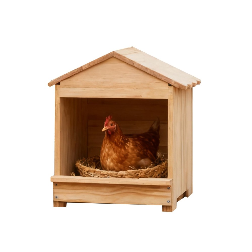 Wooden Chicken Nesting Box Portable Hen House
