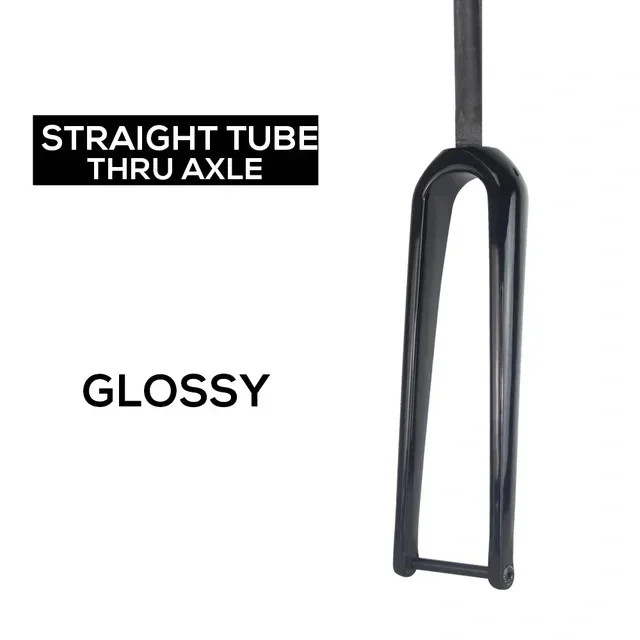All Carbon Front Fork Quick Release/ Thru Axle Gravel Road Bicycle Hard Fork